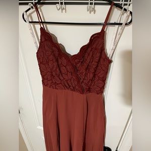 Bridesmaid dress,size4,cinnamon color.